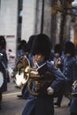 Band of the Grenadier Guards and The Coldstream Guards at the Lord Mayors of London show parade Royalty Free Stock Photo