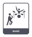 band icon in trendy design style. band icon isolated on white background. band vector icon simple and modern flat symbol for web