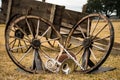 Old west and band instruments Royalty Free Stock Photo