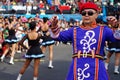 Band leader conducts his musical team during the annual brass band exhibition