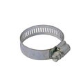 Band metal hose clamp. Steel clamp isolated on white background with clipping path. Stainless steel hose clamp adjustable side Royalty Free Stock Photo