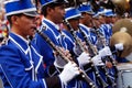 Band musicians play clarinet during the annual brass band exhibition Royalty Free Stock Photo