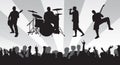 Band N Crowd Royalty Free Stock Photo