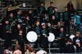 Band playing at high school football game