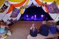 Band Playing in the Marque at the Green Gathering Festival