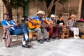 Band playing traditional music in Old Havana Royalty Free Stock Photo
