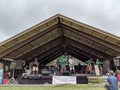 Band plays on stage at Earth Day Festival Royalty Free Stock Photo