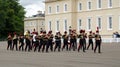 Band of the Royal Artillery marching at Sandhurst