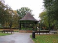 Band stand in the center of a public park