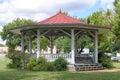 Band stand in the historic district of Fredericksburg Texas