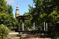 Band stand Southport floral town Merseyside. Royalty Free Stock Photo