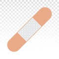 Bandage or medical plaster flat icon for app and website Royalty Free Stock Photo