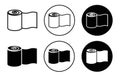 Bandage roll icon Outline flat Icon Royalty Free Stock Photo