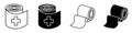 Bandage roll icon vector Royalty Free Stock Photo