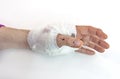 Bandaged Female hand Royalty Free Stock Photo