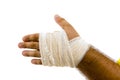 Bandaged hand Royalty Free Stock Photo