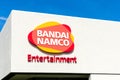 Bandai Namco sign at Japanese video game developer campus