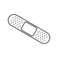 Bandaid Bandage Vector Royalty Free Stock Photo