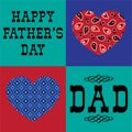 Bandana heart fathers day