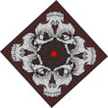 Bandana with skull - Vector