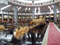 Wooden and gold chariot at the Royal Regalia Museum in Brunei