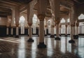 Bandar Sri Sendayan-March 17 2020 : Islamic architecture and art in the beautiful mosque of Sendayan located at Bandar Sri
