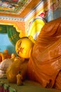 Buddha in Bandarawela Buddhist Temple on Sri Lanka Royalty Free Stock Photo