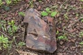 Banded Layered Rock Formation in Central India