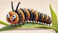 Banded Woolly Bear woollyworm Worm Caterpillar smily face