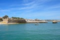 Bandeira Fort and town, Lagos, Portugal. Royalty Free Stock Photo