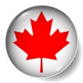 Flag Button Badge Round Glossy Icon Vector Set EPS Canada