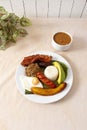 Bandeja paisa as a traditional dish of the region of Antioquia Colombia Royalty Free Stock Photo