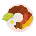 bandeja paisa illustration