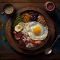 Bandeja Paisa popular Colombian Food, generated AI