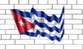 BANDERA DE CUBA EN LADRILLOS