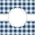 Banderole on checkered pattern Royalty Free Stock Photo