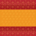 Bandhani bandhej traditional Indian pattern dotted design red orange background