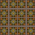 Indian Bandhani pattern background, seamless decorative geometric patoda Bandana