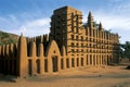 Bandiagara cliffs mosque Royalty Free Stock Photo