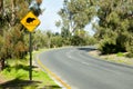 Bandicoots Road Sign - Australia Royalty Free Stock Photo