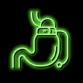 banding bariatric neon glow icon illustration