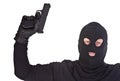 Bandit with gun Royalty Free Stock Photo