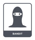 bandit icon in trendy design style. bandit icon isolated on white background. bandit vector icon simple and modern flat symbol for Royalty Free Stock Photo