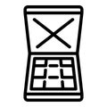 Bandit money case icon, outline style