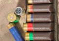 Bandoleer bag, hunting ammunition Royalty Free Stock Photo