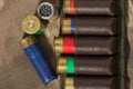 Bandoleer bag, hunting ammunition Royalty Free Stock Photo