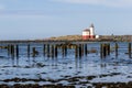 Bandon Lighthouse, Coquille River Royalty Free Stock Photo