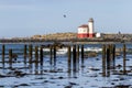 Bandon Lighthouse, Coquille River Royalty Free Stock Photo