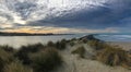 Bandon Oregon two jetties, Coquille River meets ocean Royalty Free Stock Photo