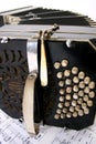 Bandoneon with music sheets